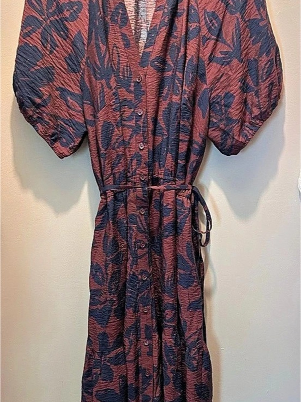 Sonoma Goods For Life Floral Maxi Dress Blue & Red